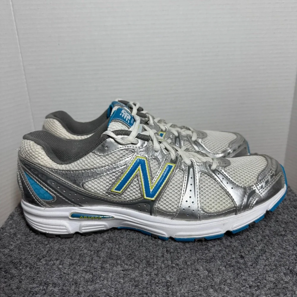 New Balance 480 Womens 11 Running Sneakers Silver Blue ABZORB Made in USA